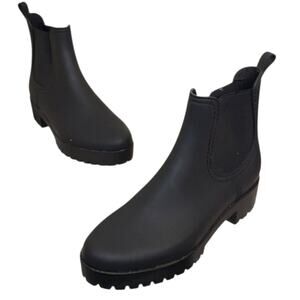 Jeffrey Campbell Black Chelsea Rain Boots – Women’s Size 10